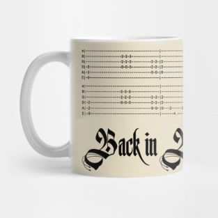 Back in black guitar tab Mug